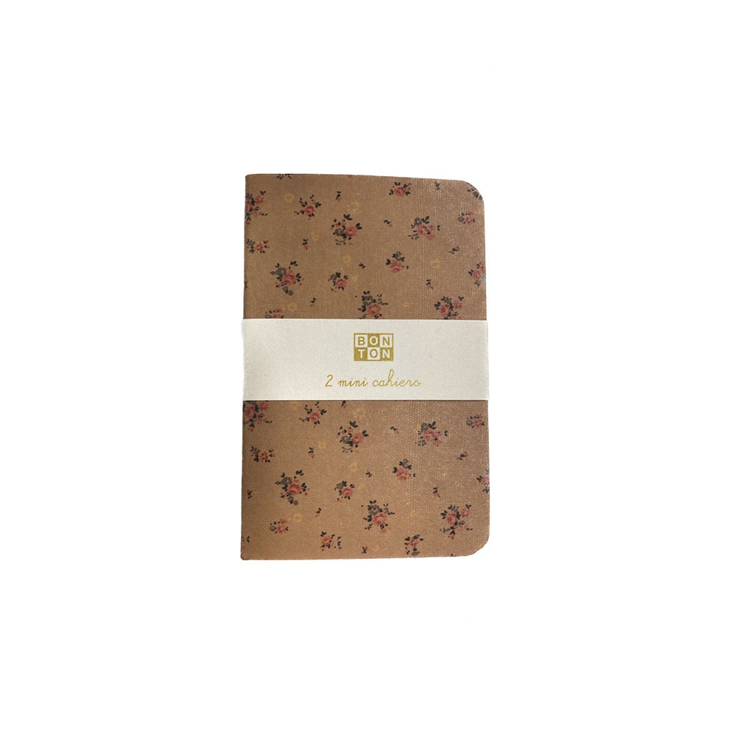 Lot de 2 carnets fleuris de la marque bonton