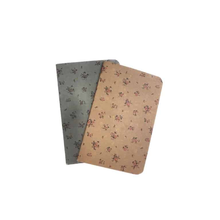 Lot de 2 carnets fleuris de la marque bonton