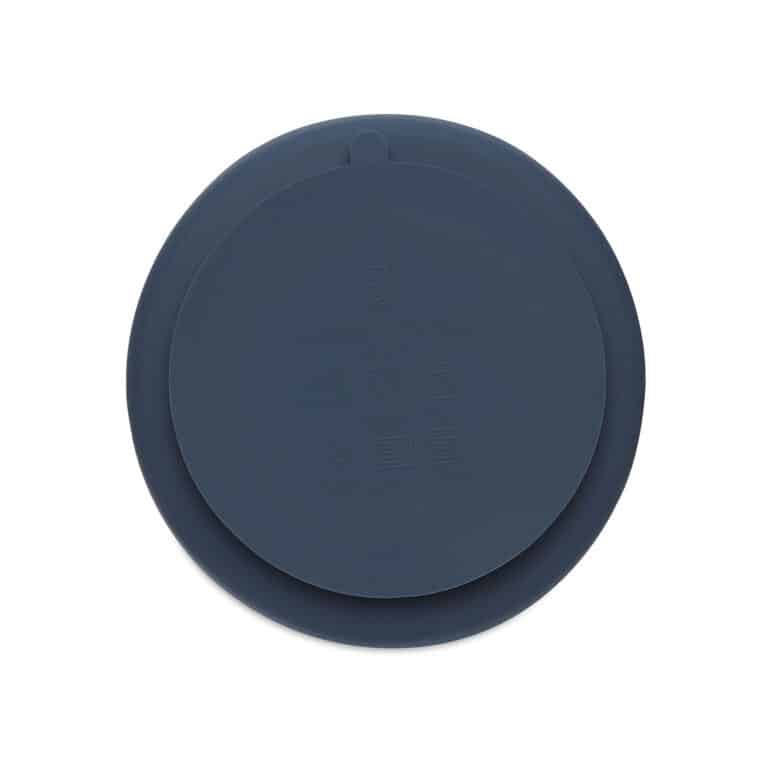 assiette bleu marine en silicone jollein