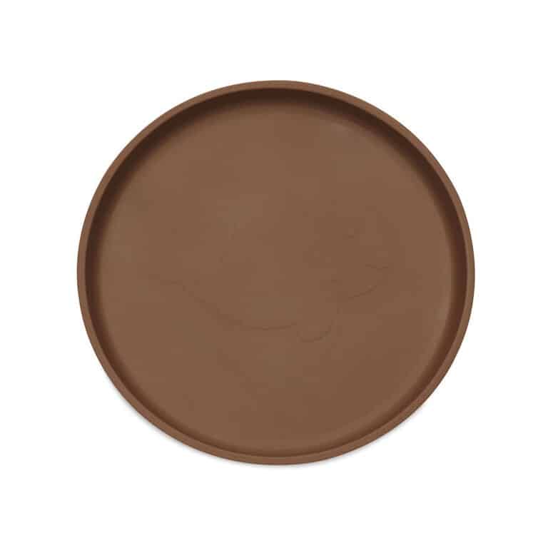 assiette en silicone caramel jollein