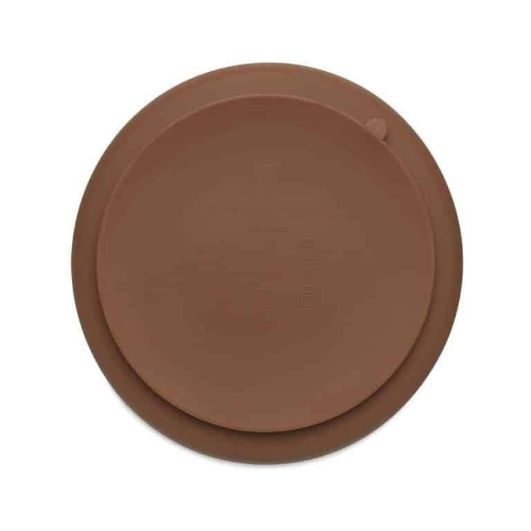 assiette en silicone caramel jollein
