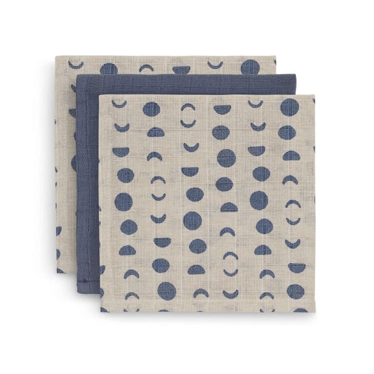 lot de trois minis langes lunes