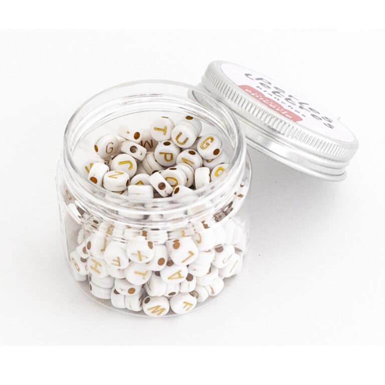 pot de perles lettres