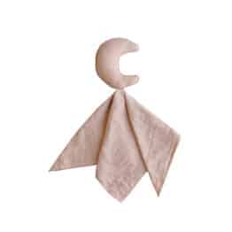 Doudou Plat Lune - Rose Pâle