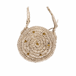 Sac rond en raphia poupée obi obi