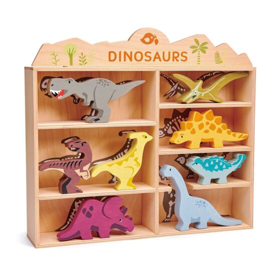 set dinosaures en bois