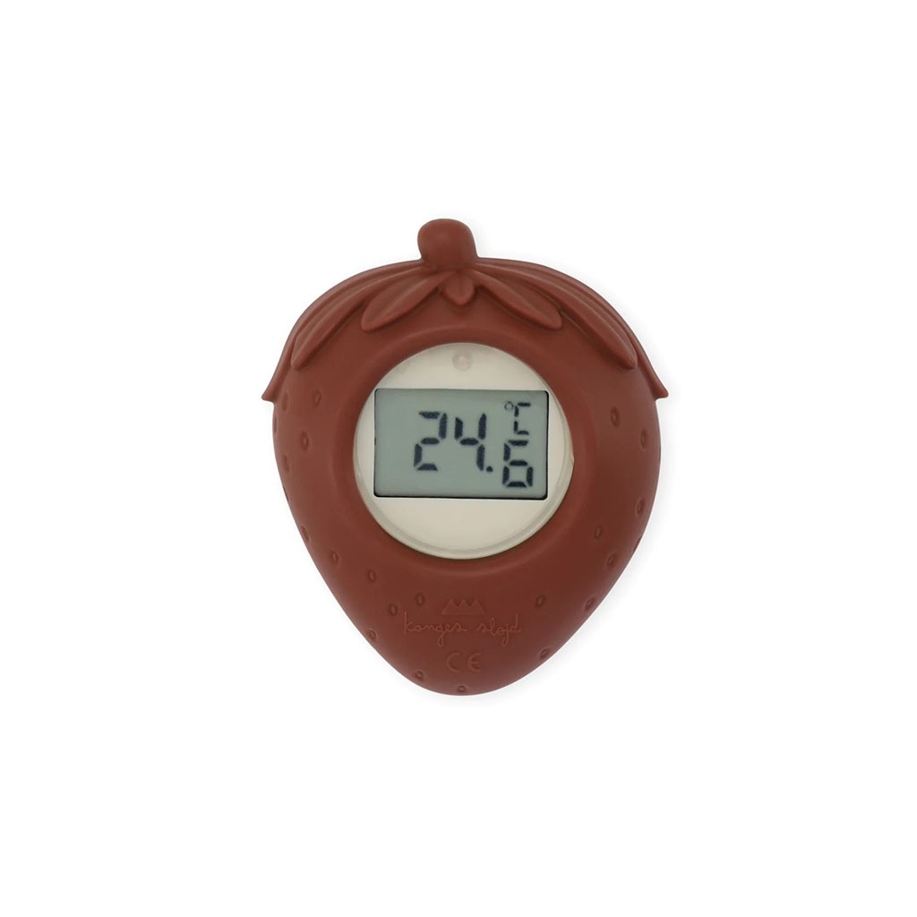 Thermomètre De Bain En Silicone - Fraise - Little marmaille