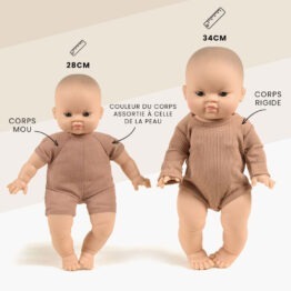 comparaison poupées babies et gordis