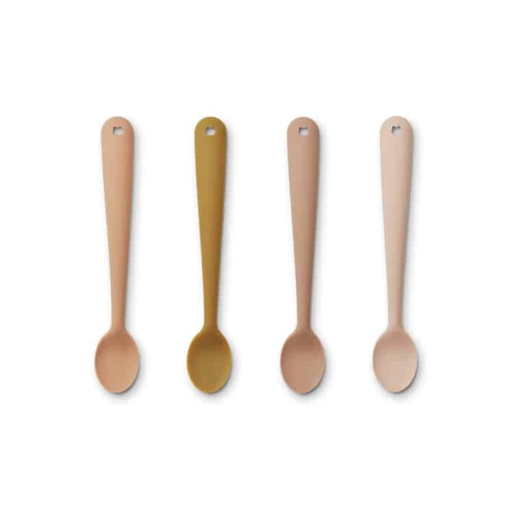 cuillères silicone rose