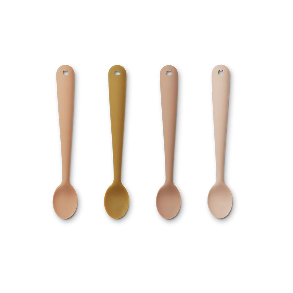 cuillères silicone rose