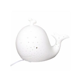 Une lampe en porcelaine en forme de baleine