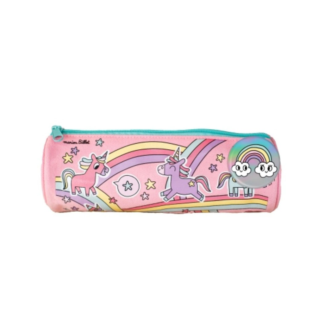 une trousse ronde licorne