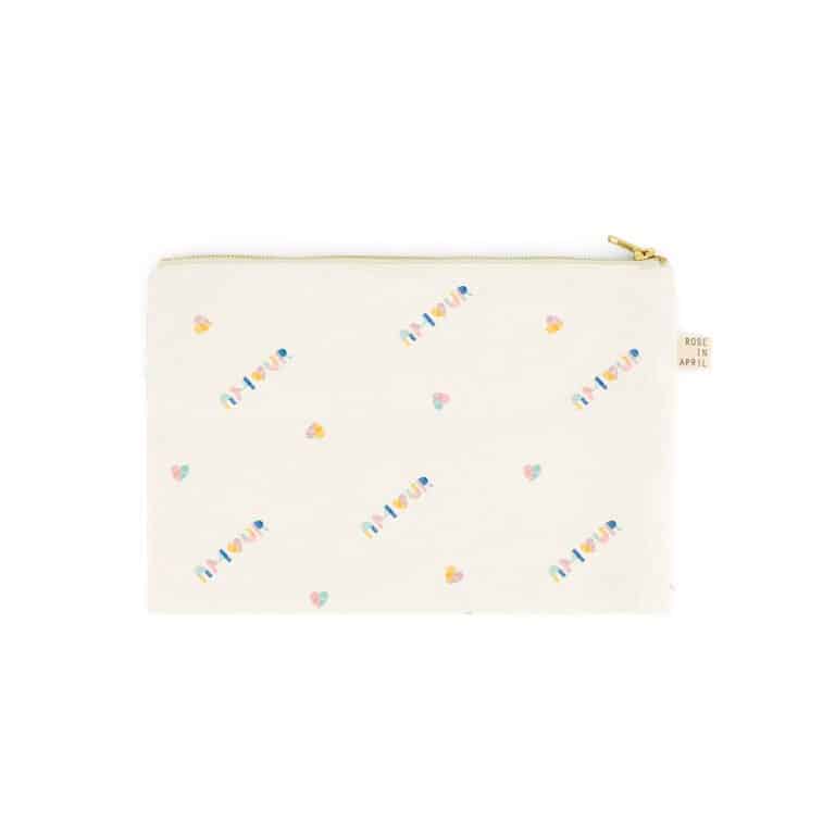 Poche imprimé amour de la marque Rose In April