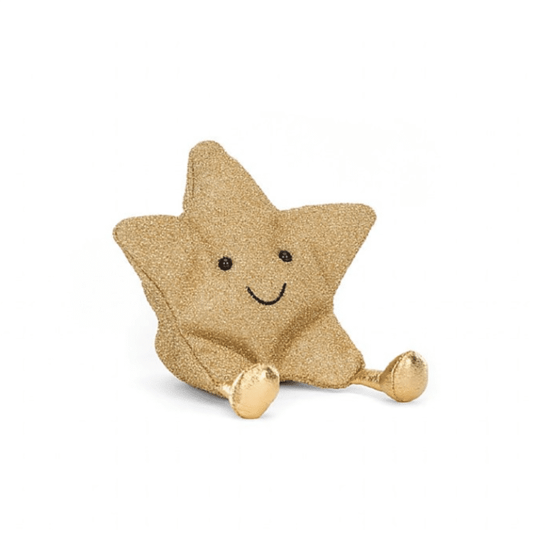 un doudou étoile doré