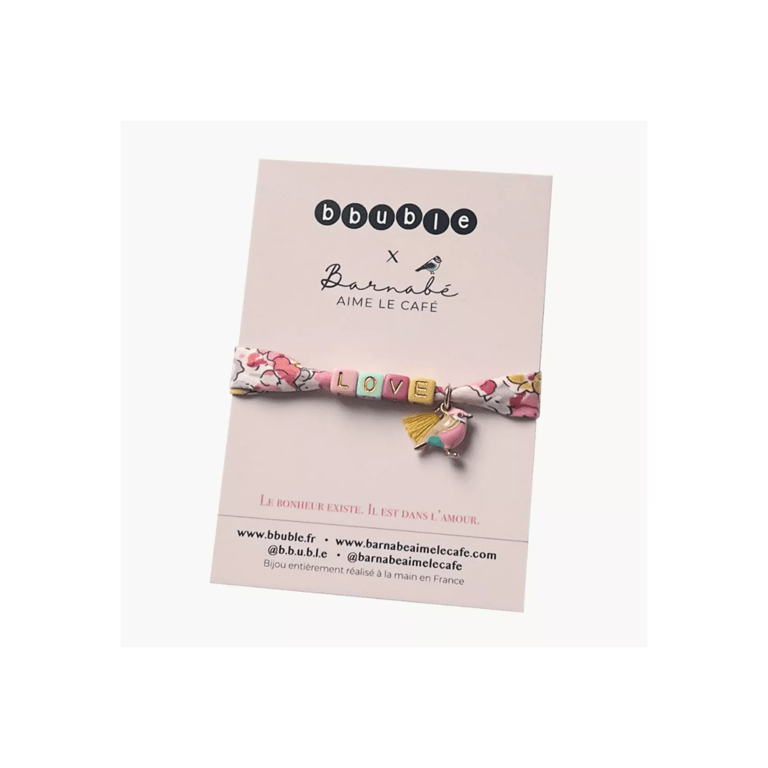 bracelet liberty bbuble barnabé aime le café