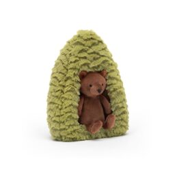 Un doudou ours dans son arbre vert