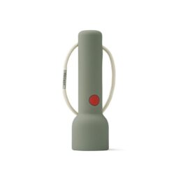 lampe torche vert mix vue de face sur fond blanc