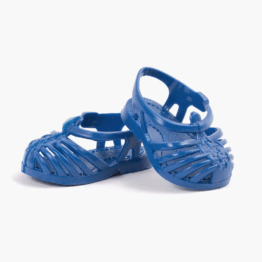 sandales poupée minikane bleu