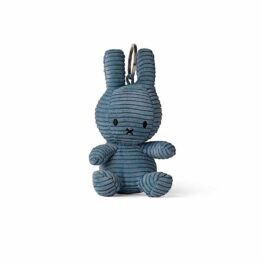 porte clés en velours côtelé miffy bleu