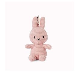 porte clé miffy en velours côtelé rose