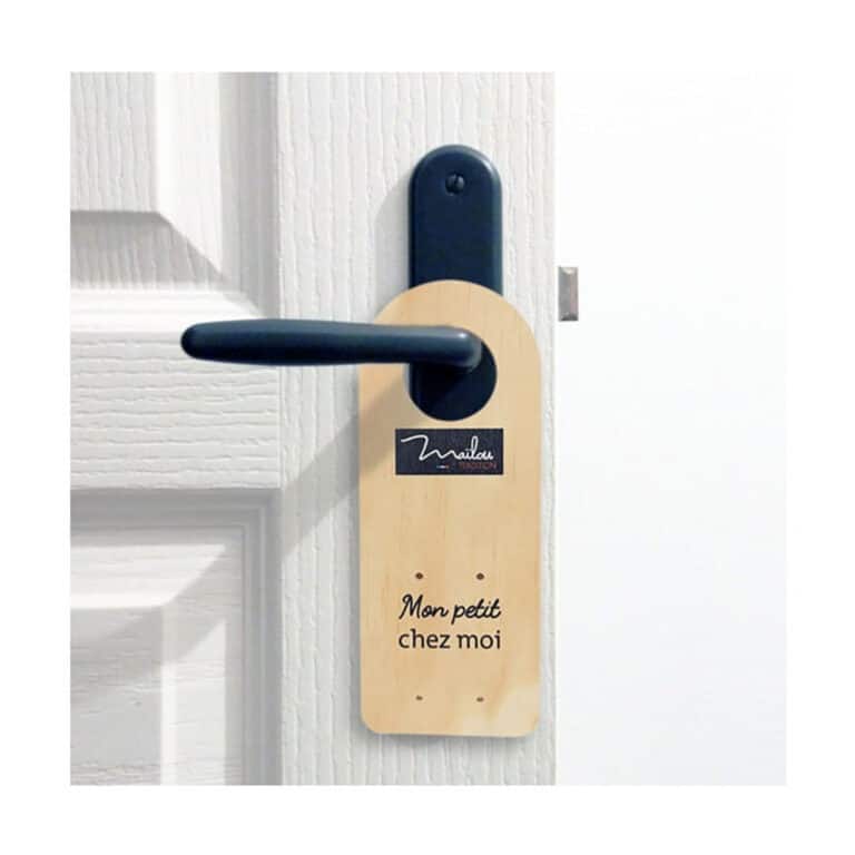 support bois pantin ours avec doudou