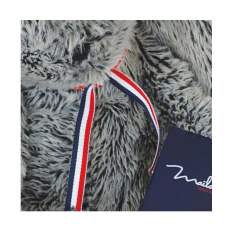 peluche alexandre le lapin mailou ruban tricolore