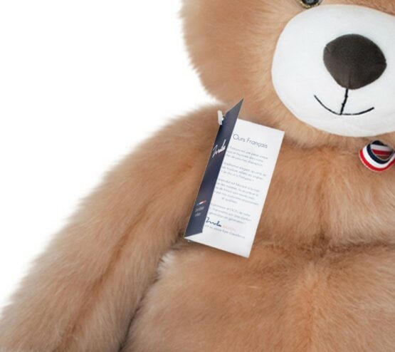 peluche ours français mailou certificat porté