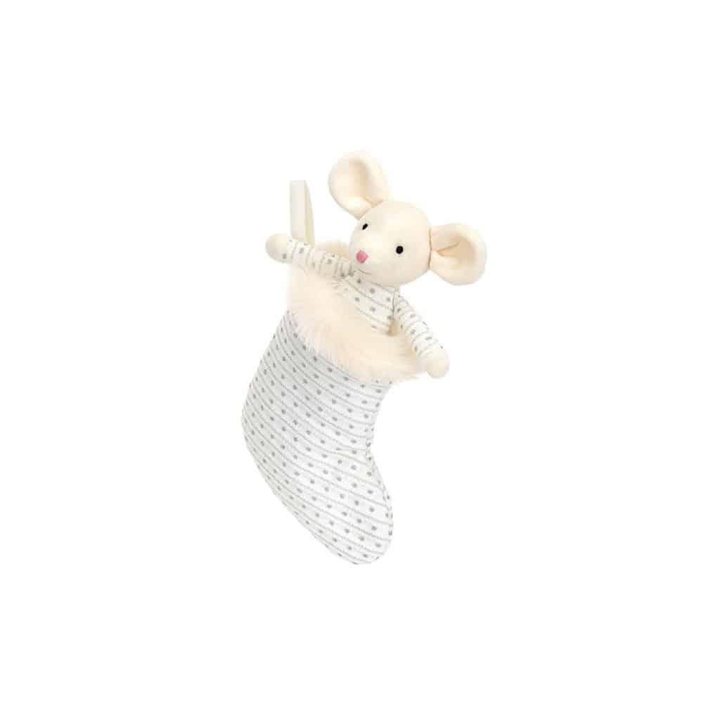 doudou souris dans sa chaussette