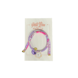 Un bracelet liberty betsy violet fluo oiseau