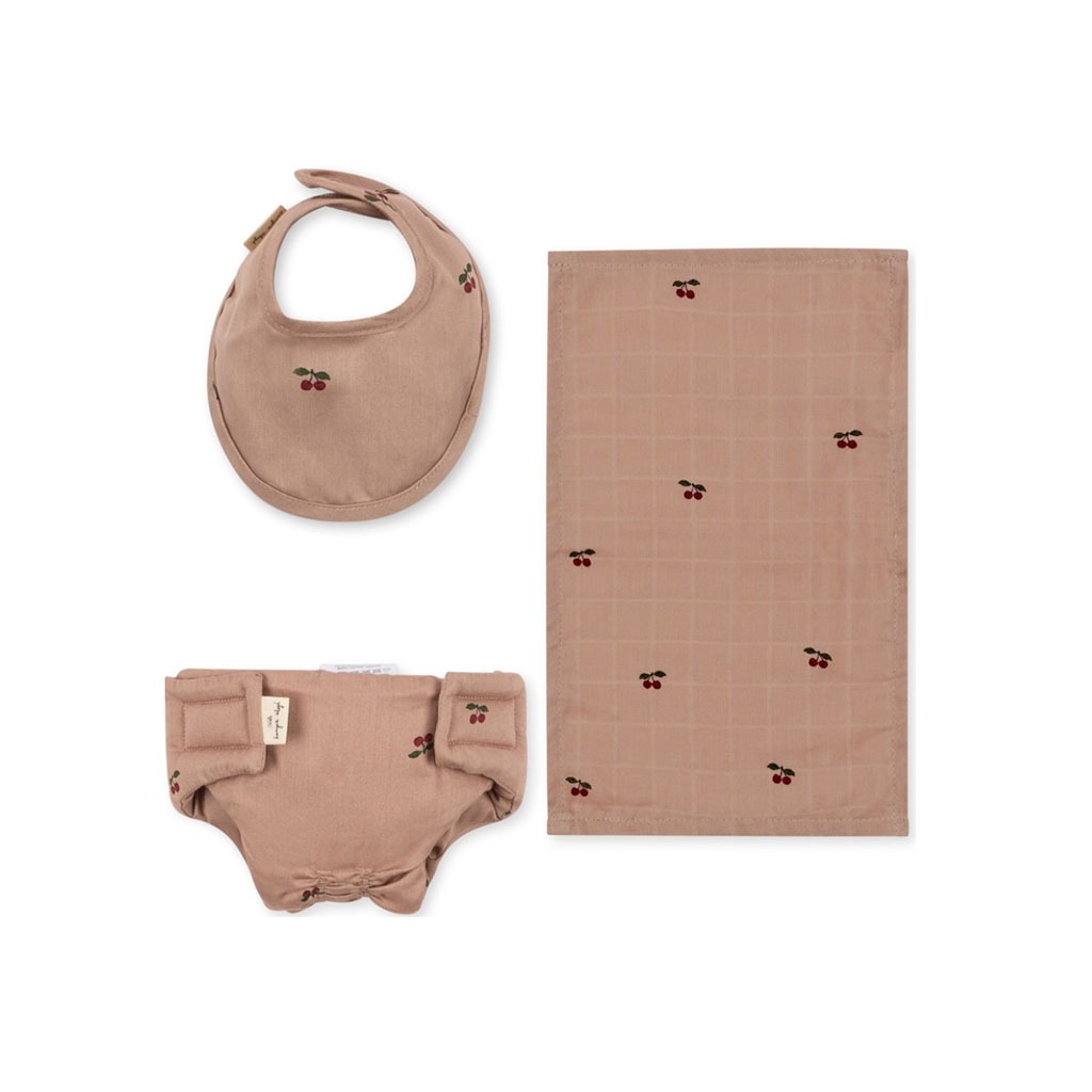 ensemble couche bavoir lange de la marque konges