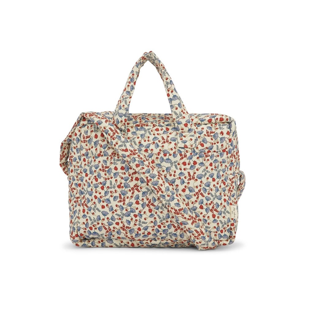 sac à langer marché de fleurs poupées de la marque konges sloejd