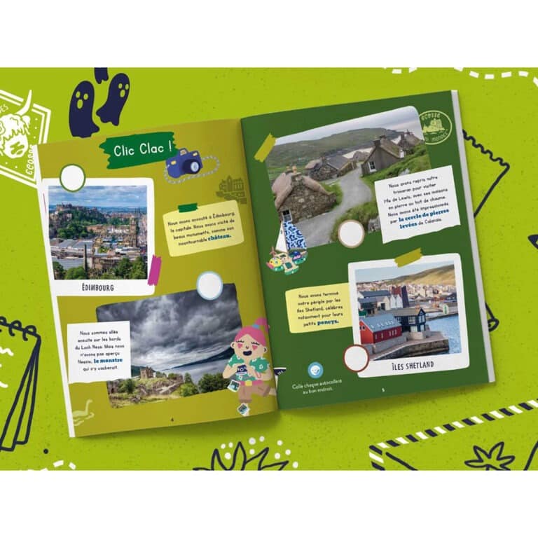 Carnet de voyage les mini mondes sur l'écosse