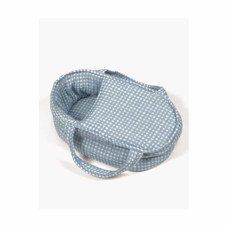 Un couffin vichy pour les poupées babies de chez minikane