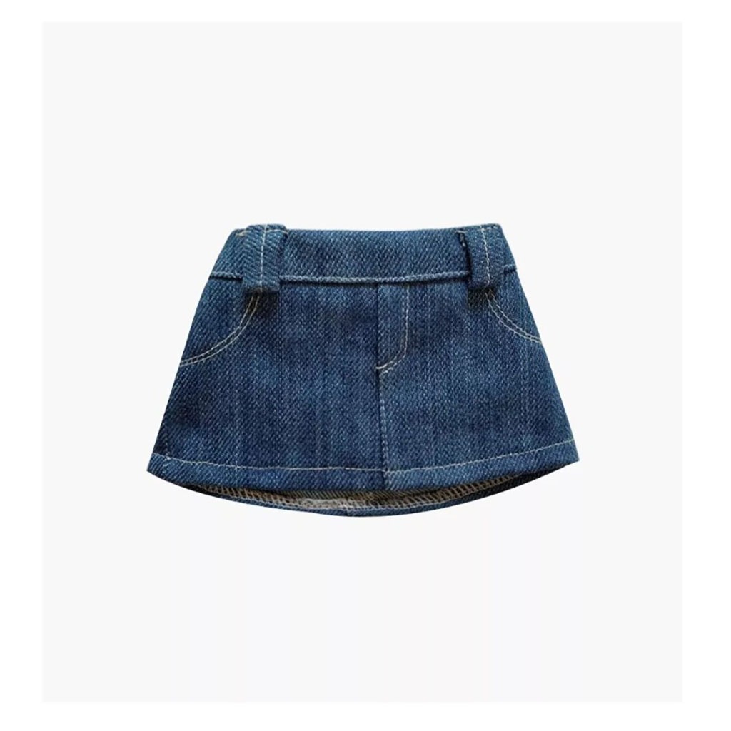 Une jupe en jean pour les poupées minikane