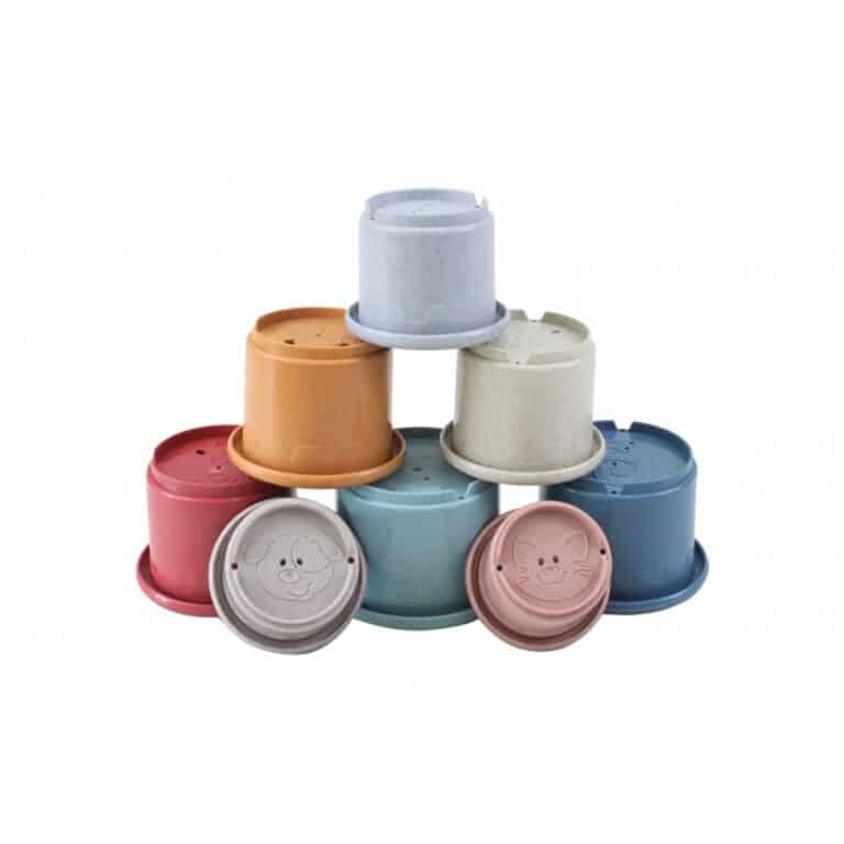 Gobelets à empiler en paille de blé recyclée