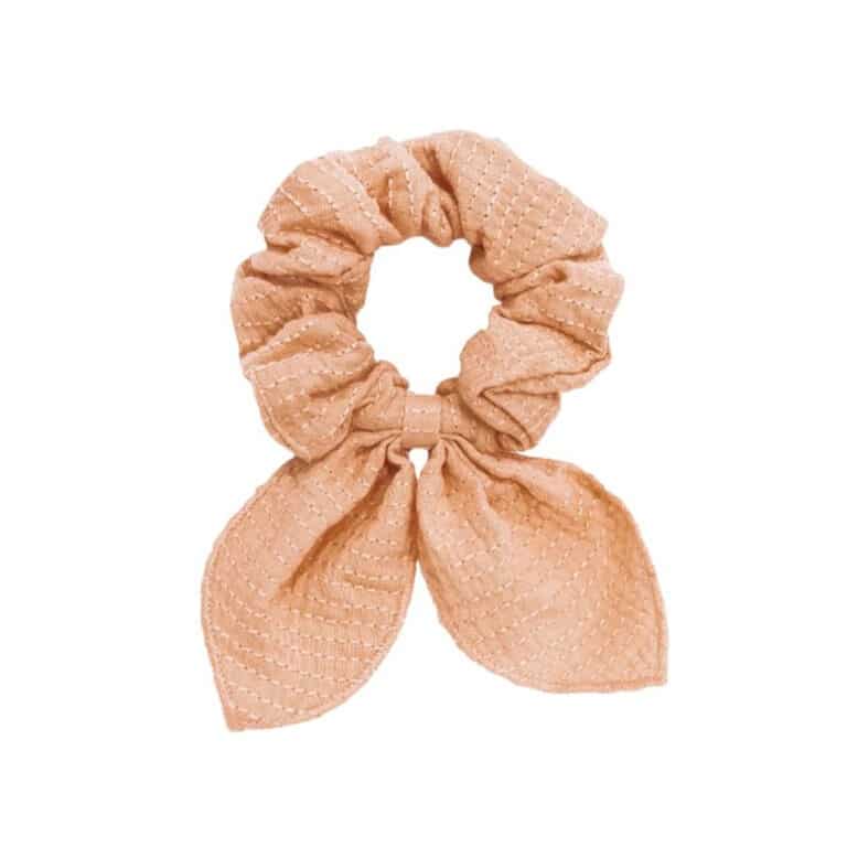 chouchou corail rayé mrs ertha