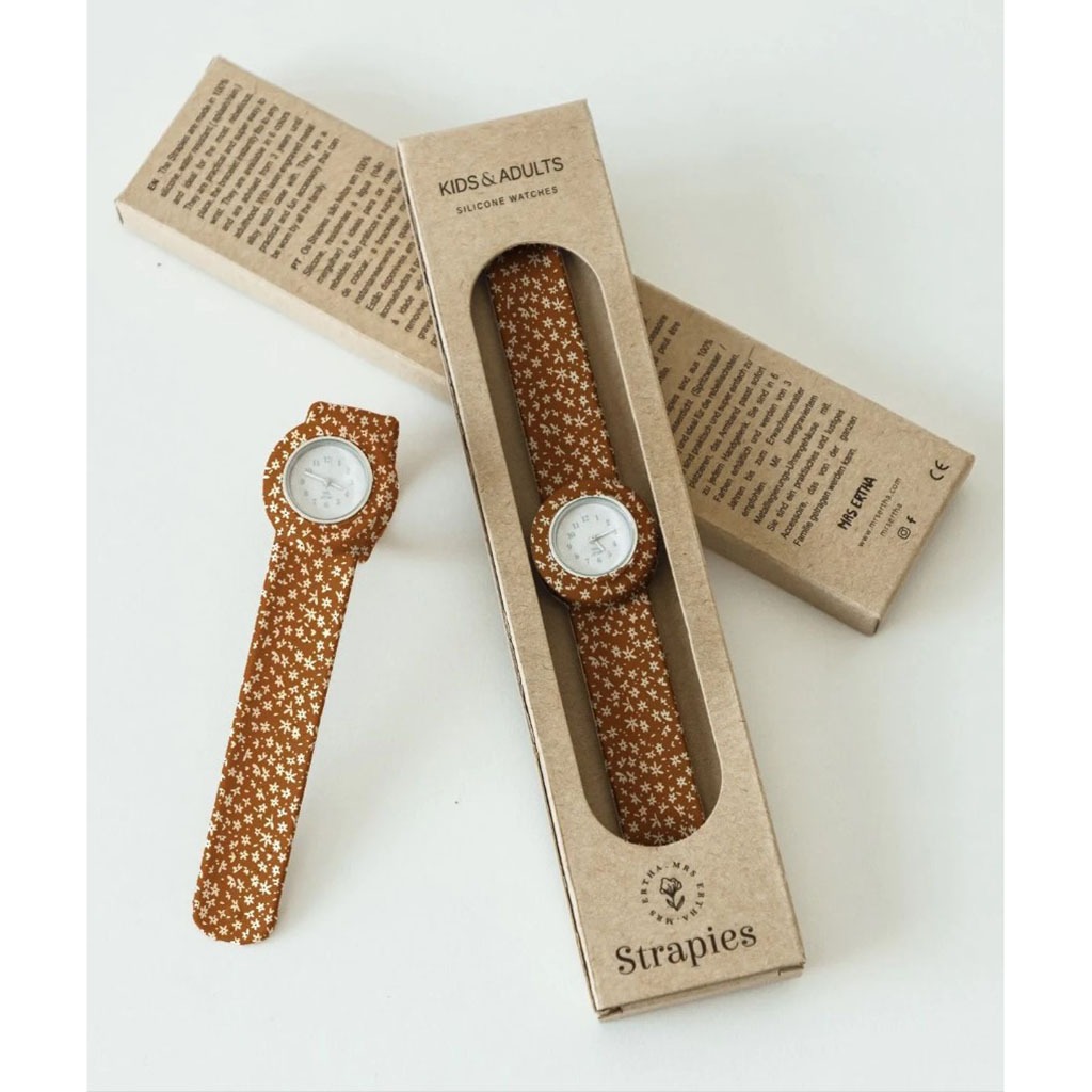 montre fleurs silicone