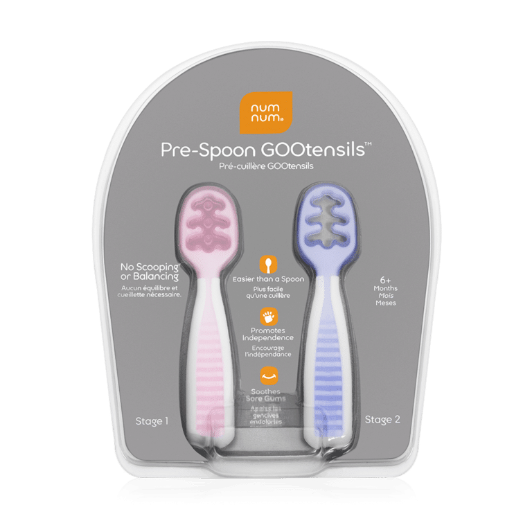 NumNum pre cuillère d'apprentissage Rose et violet