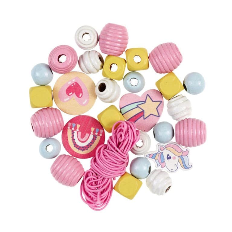 kit perles bois licorne