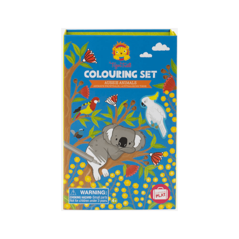 Set de coloriage les animaux d'australie tiger tribe