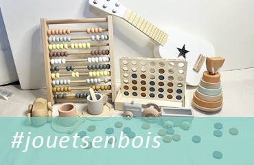 bannière jouets bois