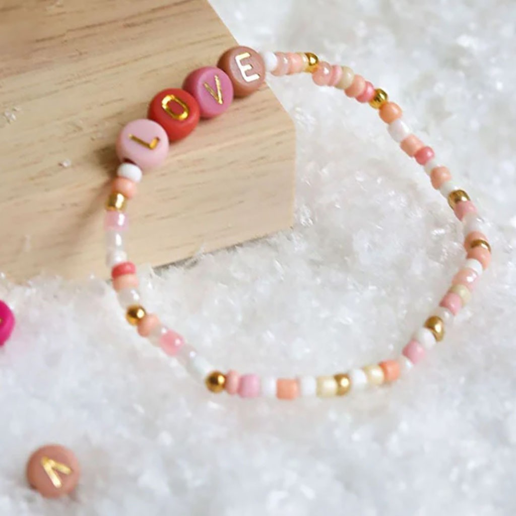 bracelet perles lettes
