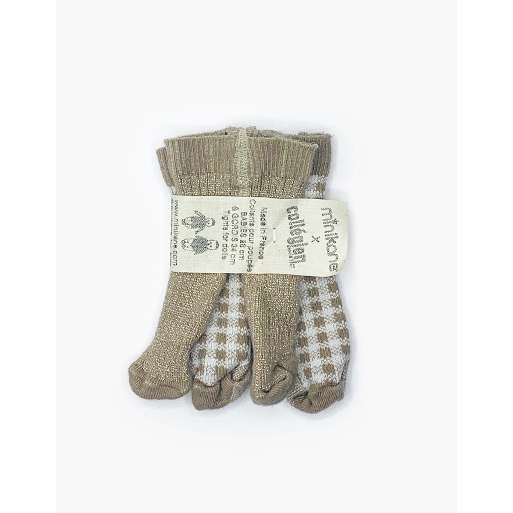 Une paire de collants pour poupée minikane