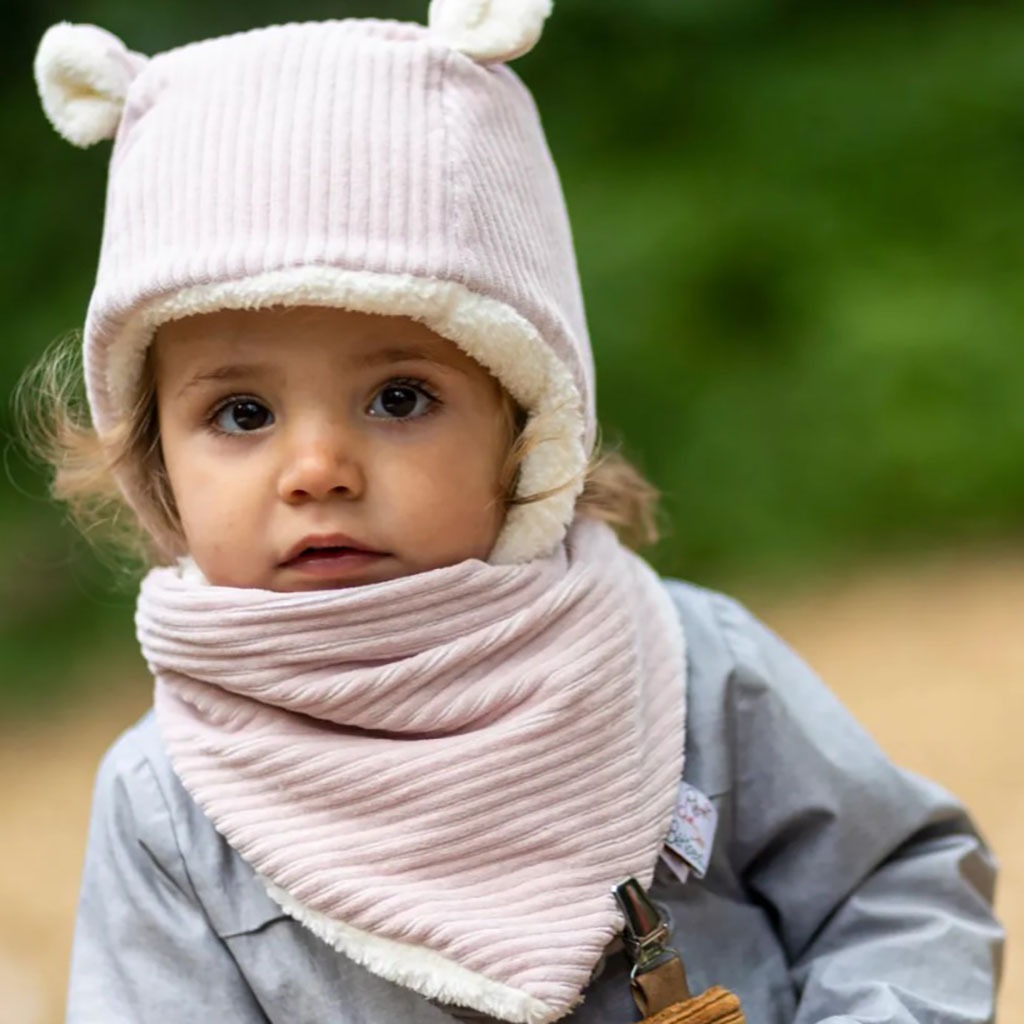 Cache-cou bébé en velours