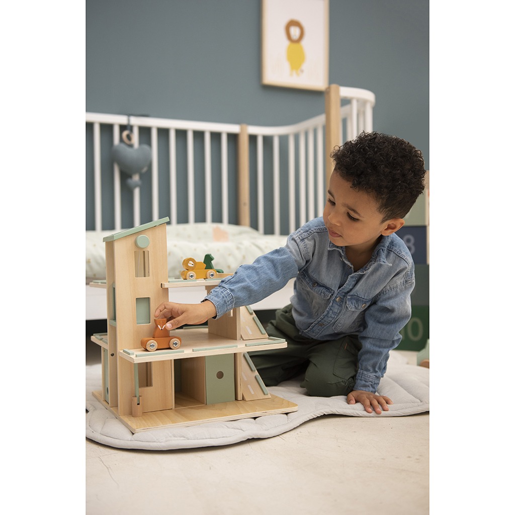 Trixie Baby Garage en Bois - Mes premiers jouets Trixie Baby sur L