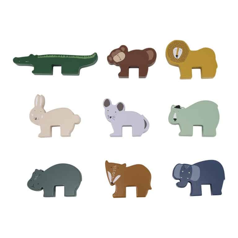 jeu d'empilage animaux en bois 9 animaux