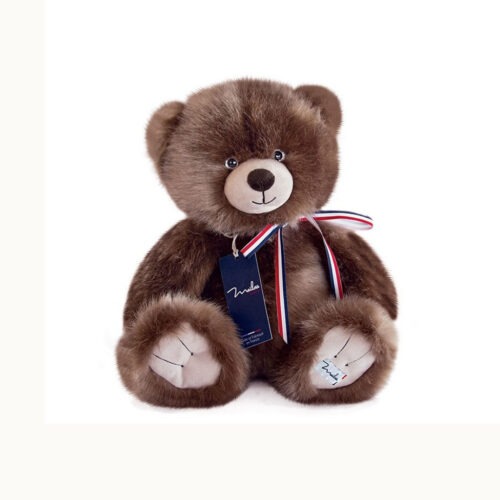 Doudou Ours - Le petit Frenchie - Marron - 20 cm - Maïlou Tradition