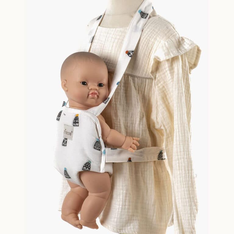 porte poupée bébé top of winter minikane