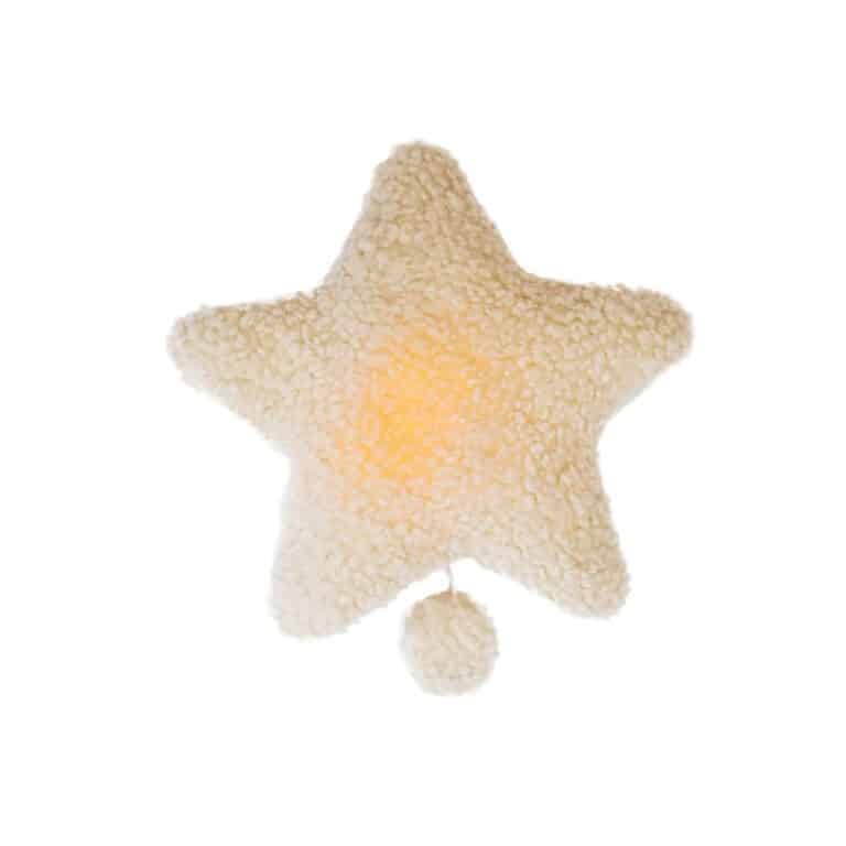 coussin musical en forme d'étoile de la marque mrs ertha