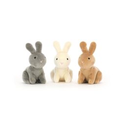 Doudou lapins dans leur nid de la marque jellycat